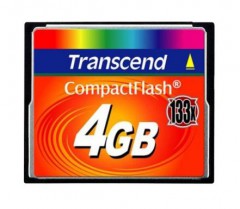CompactFlash Card Transcend TS4GCF133 4GB