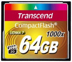 CompactFlash Transcend 64GB 1000X