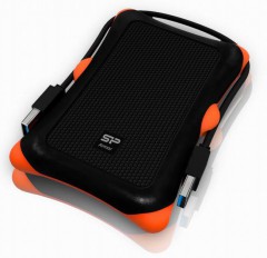 Кейс-коробочка для жесткого диска Silicon Power Armor A30 Black/Orange