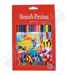 Creioane colorate Memoris-Precious Creioane colorate  18 culori