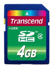 SD Карта памяти Transcend SDHC 4GB