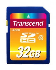 SD CARD, Карта памяти Transcend SDHC 32GB blue