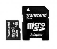 Флеш-память MicroSD Transcend TS4GUSDHC4