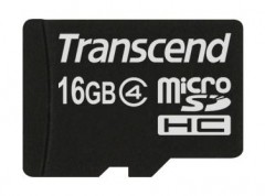MicroSDHC + SD adapter Transcend TS16GUSDHC4, 16GB