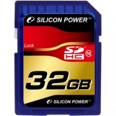 SD Карта памяти Silicon Power SDHC Card (Class 10)32GB