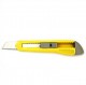 CHINA Нож 18 мм пластиковый непрозрачный корпус, автоматический фиксатор 