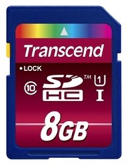 SD Карта памяти Transcend SDHC 8GB