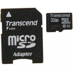 Карта памяти MicroSD+Adapter Transcend TS32GUSDU1 Premium