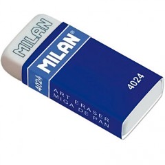 Ластик, резинка MILAN Ластик MILAN 4024 прямоугольный, серия "MIGA DE PAN", в индивидуальной упаковке