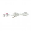 длина кабеля 1,2 м ; разъем 3,5 мм; цвет белый-розовый