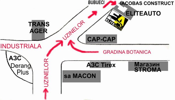 АВТОСЕРВИС ЛЕНД РОВЕР В КИШИНЁВЕ, КАРТА ПРОЕЗДА