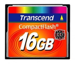 Compact Flash Card Transcend TS16GCF133 16GB