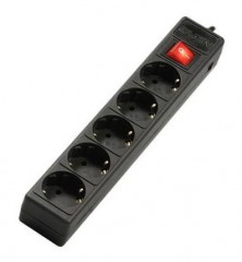 Удлинитель SVEN Optima Base, 5 Sockets, 1.8m, flame-retardant material