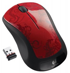 Беспроводня мышь Logitech M310 Red Tendrils