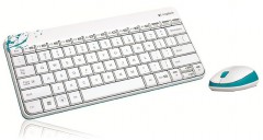 Клавиатура + мышь Logitech MK 240 white