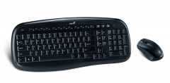 Клавиатура + мышь Genius KB-8000, Wireless, Black