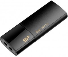 Флэш память выдвижная Silicon Power "Blaze B05" 8GB, Black