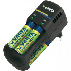 Зарядное устройство+2 аккумулятора Varta Pocket Charger 4-pos AA/AAA + 2 accumulator AA 2700mAh