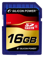 SD Карта памяти Silicon Power SDHC Card (Class 10)16GB