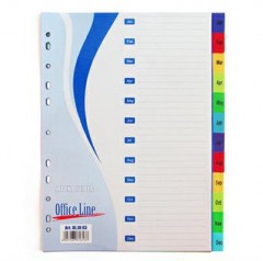 разделитель Office Line Календарный цветной индекс-разделитель
