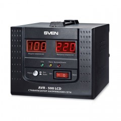 Стабилизатор напряжения SVEN AVR- 500 LCD