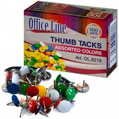 Кнопки Office Line Кнопки (100шт, цветные)