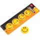CHINA Комплект круглых желтых магнитов "Smile" для доски (d=40mm, 4 шт) 