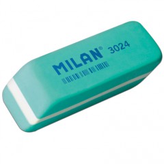 Ластик, резинка MILAN Ластик MILAN 3024 скошенный, серия "PLASTICO"