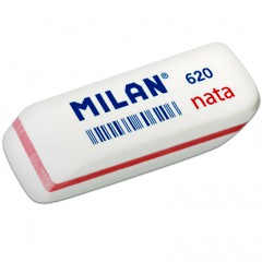 Ластик, резинка MILAN Ластик MILAN 620 скошенный, серия "NATA"