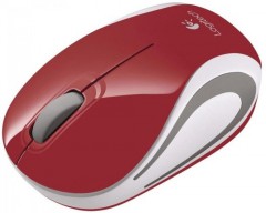 Мышь беспроводная Logitech M187 Mini Red